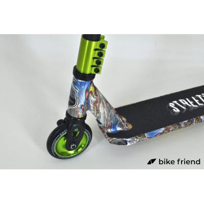 Трюковий самокат Amigo Sport Street WT зелений Трюковий самокат Amigo Sport Street WT зелений