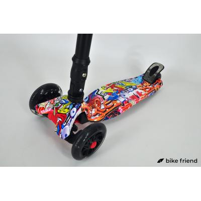 Самокат детский трехколесный Ecoline Morris WT граффити Самокат детский трехколесный Ecoline Morris WT граффити