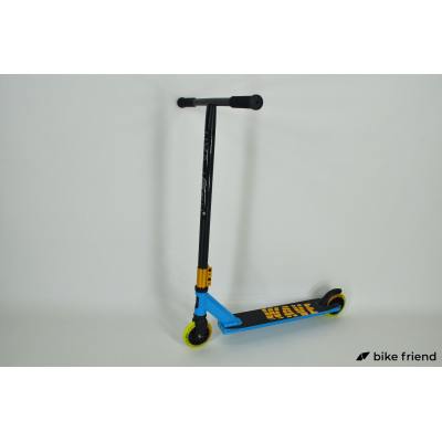 Самокат трюковый Explore Wave Classic HIC желто-голубой Самокат трюковый Explore Wave Classic HIC желто-голубой