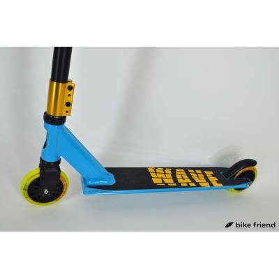 Самокат трюковый Explore Wave Classic HIC желто-голубой Самокат трюковый Explore Wave Classic HIC желто-голубой