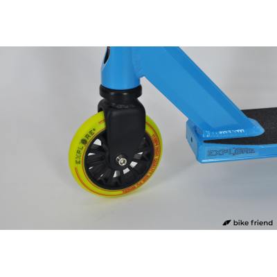 Самокат трюковый Explore Wave Classic HIC желто-голубой Самокат трюковый Explore Wave Classic HIC желто-голубой