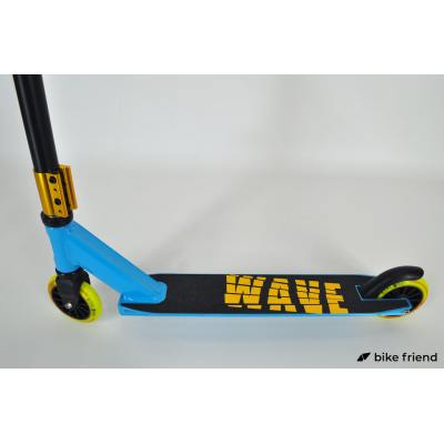 Самокат трюковый Explore Wave Classic HIC желто-голубой Самокат трюковый Explore Wave Classic HIC желто-голубой