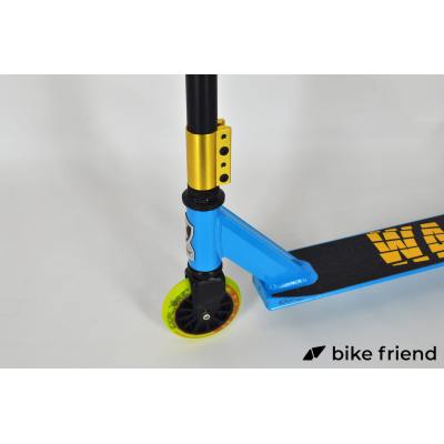 Самокат трюковой Explore Wave Classic желто-голубой Самокат трюковой Explore Wave Classic желто-голубой