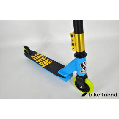 Самокат трюковой Explore Wave Classic желто-голубой Самокат трюковой Explore Wave Classic желто-голубой