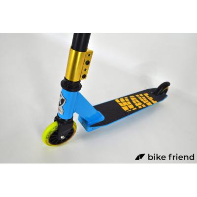 Самокат трюковой Explore Wave Classic желто-голубой Самокат трюковой Explore Wave Classic желто-голубой