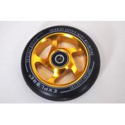 Колесо 100 мм Explore AL Spoked для трюкового самоката золотистое