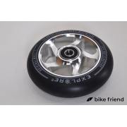 Колесо 100 мм Explore AL Spoked для трюкового самоката серебристое