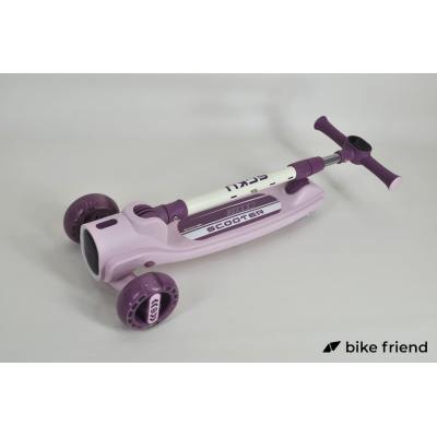 Самокат трехколесный Maraton Flash City детский розовый Самокат трехколесный Maraton Flash City детский розовый