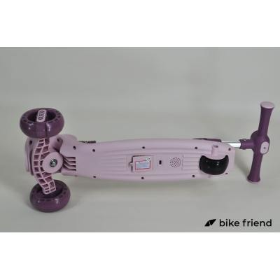 Самокат трехколесный Maraton Flash City детский розовый Самокат трехколесный Maraton Flash City детский розовый