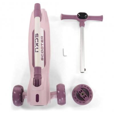 Самокат трехколесный Maraton Flash City детский розовый Самокат трехколесный Maraton Flash City детский розовый