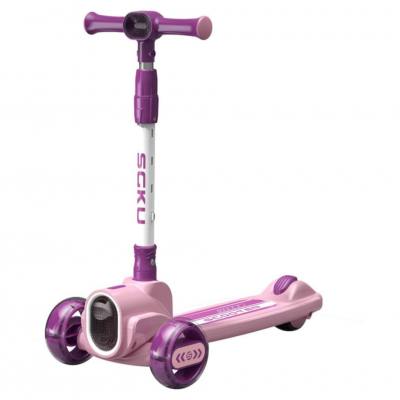 Самокат трехколесный Maraton Flash City детский розовый Самокат трехколесный Maraton Flash City детский розовый