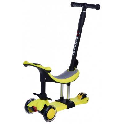 Дитячий самокат - біговел Maraton Credo II B (3 в 1) жовтий Дитячий самокат - біговел Maraton Credo II B (3 в 1) жовтий