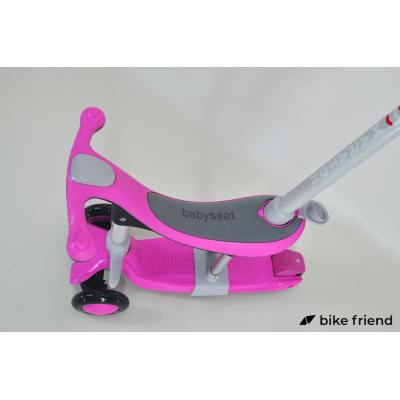 Триколісний самокат Maraton Credo II (5 в 1) рожевий Триколісний самокат Maraton Credo II (5 в 1) рожевий