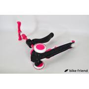 Самокат-беговел Maraton Flex G (2 в 1) розовый