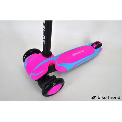 Самокат Maraton Global G триколісний рожево-блакитний Самокат Maraton Global G триколісний рожево-блакитний
