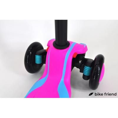 Самокат Maraton Global G триколісний рожево-блакитний Самокат Maraton Global G триколісний рожево-блакитний