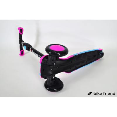 Самокат Maraton Global G триколісний рожево-блакитний Самокат Maraton Global G триколісний рожево-блакитний