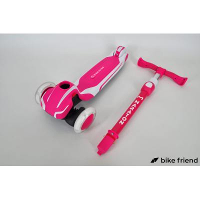 Самокат трехколесный Maraton Global G розово-белый Самокат трехколесный Maraton Global G розово-белый