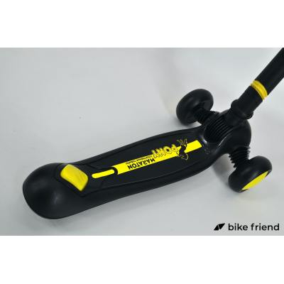 Трехколесный самокат Maraton Pony желтый с черным Трехколесный самокат Maraton Pony желтый с черным