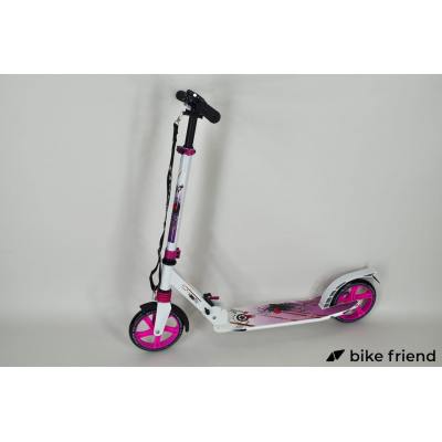Самокат для дорослих Maraton Pro рожевий з квітами Самокат для дорослих Maraton Pro рожевий з квітами