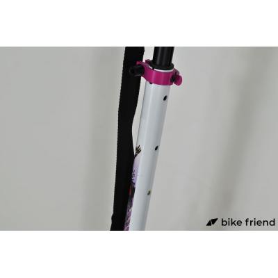 Самокат для дорослих Maraton Pro рожевий з квітами Самокат для дорослих Maraton Pro рожевий з квітами