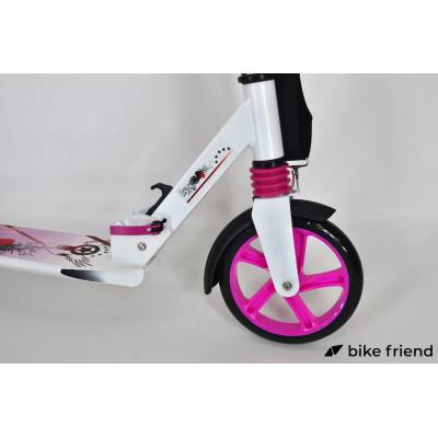 Самокат для дорослих Maraton Pro рожевий з квітами Самокат для дорослих Maraton Pro рожевий з квітами