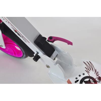 Самокат для дорослих Maraton Pro рожевий з квітами Самокат для дорослих Maraton Pro рожевий з квітами