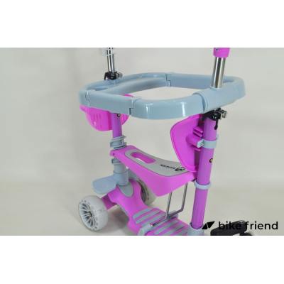 Дитячий триколісний самокат Maraton Sigma 5 в 1 фіолетовий Дитячий триколісний самокат Maraton Sigma 5 в 1 фіолетовий