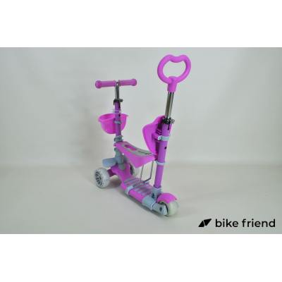 Дитячий триколісний самокат Maraton Tucson 3 в 1 фіолетовий Дитячий триколісний самокат Maraton Tucson 3 в 1 фіолетовий