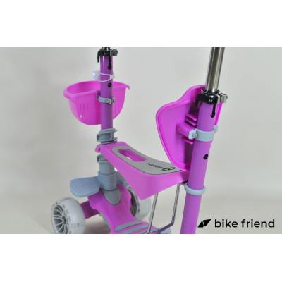 Дитячий триколісний самокат Maraton Tucson 3 в 1 фіолетовий Дитячий триколісний самокат Maraton Tucson 3 в 1 фіолетовий