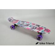 Пенни борд Maraton Ultra цветы