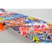 Пенни борд Maraton Ultra граффити оранжевый