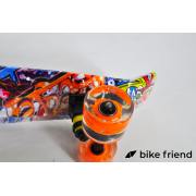 Пенни борд Maraton Ultra граффити оранжевый