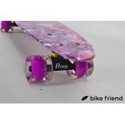 Пенни борд Maraton Ultra космос розовый