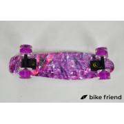 Пенни борд Maraton Ultra космос розовый