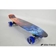 Пенни борд Maraton Zetra вода и пламя