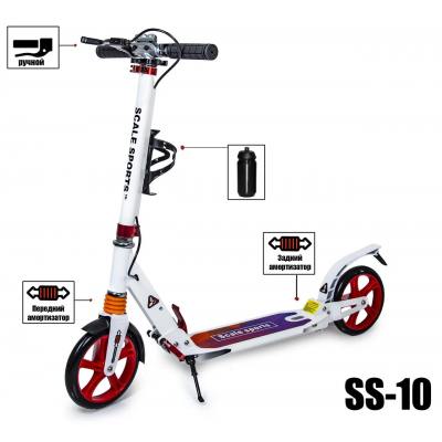 Самокат городской Scale Sports Elite Plus SS-10 белый с розовым Самокат городской Scale Sports Elite Plus SS-10 белый с розовым