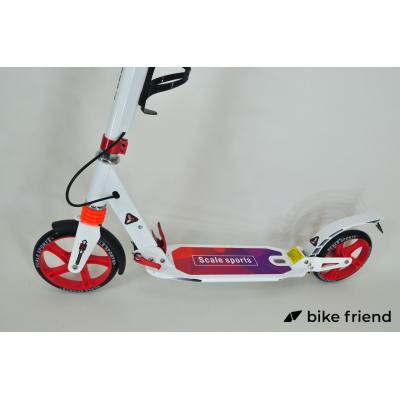 Самокат городской Scale Sports Elite Plus SS-10 белый с розовым Самокат городской Scale Sports Elite Plus SS-10 белый с розовым