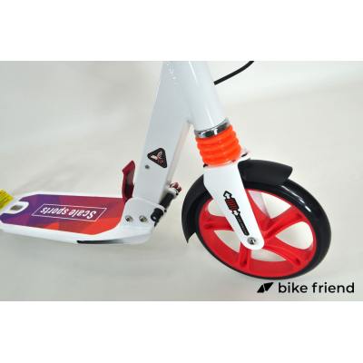 Самокат городской Scale Sports Elite Plus SS-10 белый с розовым Самокат городской Scale Sports Elite Plus SS-10 белый с розовым