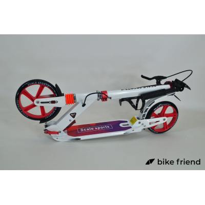 Самокат городской Scale Sports Elite Plus SS-10 белый с розовым Самокат городской Scale Sports Elite Plus SS-10 белый с розовым