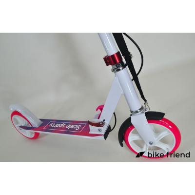 Самокат подростковый Scale Sports SS-18 розовый с белым Самокат подростковый Scale Sports SS-18 розовый с белым