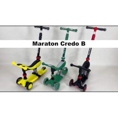 Самокат - біговел Maraton Credo 3 в 1 зелений