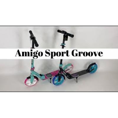 Самокат Amigo Sport Groove мятно-рожевий