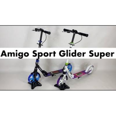Самокат Amigo Sport Glider Super біло-рожевий