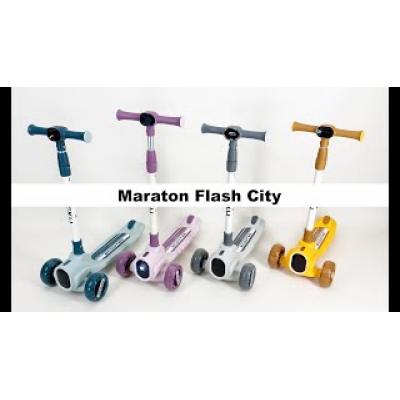 Самокат триколісний Maraton Flash City дитячий жовтогарячий